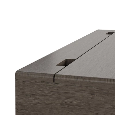 Olivia Computer Desk Gray Oak - Cosmoliving By Cosmopolitan 5 Olivia Computer Desk Gray Oak - Cosmoliving By Cosmopolitan - Image 5