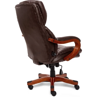 Big And Tall Executive Office Chair With Upgraded Wood Accents - Serta 3 Big And Tall Executive Office Chair With Upgraded Wood Accents - Serta - Image 3