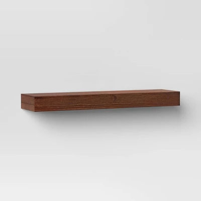 24" Floating Wood Shelf - Threshold™ 3 24" Floating Wood Shelf - Threshold™ - Image 3