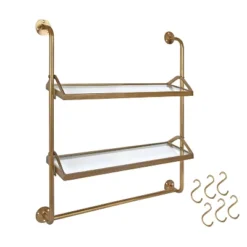 26" X 31" Marit Metal Wall Shelf Gold - Kate & Laurel All Things Decor 7 26" X 31" Marit Metal Wall Shelf Gold - Kate & Laurel All Things Decor -WorkHaven Sales Shop GUEST 16ef5f63 e8f6 4b32 968f c6c02e2d0e89