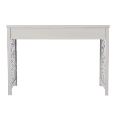Lausk Desk With Storage Light Gray - Aiden Lane 6 Lausk Desk With Storage Light Gray - Aiden Lane - Image 6
