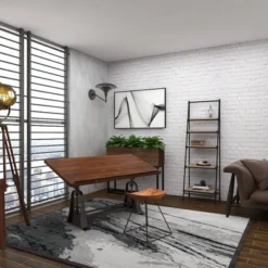 72" Metal And Wood 5 Shelf A Frame Book Stand Black - Olivia & May -WorkHaven Sales Shop GUEST 174a1391 e2df 430b 8ff0 1aea5fe409b7