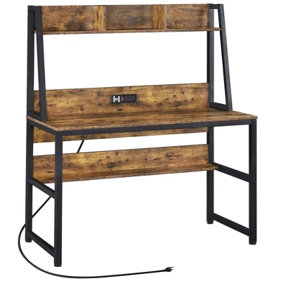 Yaheetech 47.5-inch Laptop Computer Desk With Power Outlet And Elevated Bookshelf 9 Yaheetech 47.5-inch Laptop Computer Desk With Power Outlet And Elevated Bookshelf - Image 9