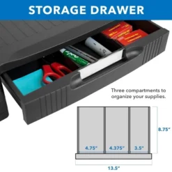 Mount-It! Monitor Riser With Drawer | Height Adjustable Monitor Stand With Sliding Three-Row Storage | Riser For Computer Screen, Printer, Or Laptop 10 Mount-It! Monitor Riser With Drawer | Height Adjustable Monitor Stand With Sliding Three-Row Storage | Riser For Computer Screen, Printer, Or Laptop -WorkHaven Sales Shop GUEST 1825beb6 e601 4fc0 96cd 769b97562fb0