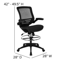 Flash Furniture Mid-Back Transparent Mesh Drafting Chair With Flip-Up Arms 20 Flash Furniture Mid-Back Transparent Mesh Drafting Chair With Flip-Up Arms -WorkHaven Sales Shop GUEST 18fc1643 56f4 4e07 9a73 855a7e0a399b
