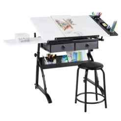 Core Drawing Table And Stool Set Charcoal Black/White - Studio Designs 36 Core Drawing Table And Stool Set Charcoal Black/White - Studio Designs -WorkHaven Sales Shop GUEST 19669677 8f59 4c0d 8352 c68dff88710f