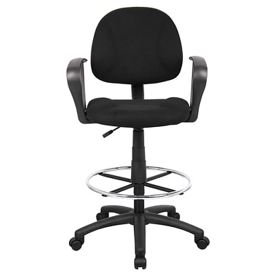 Drafting Stool With Footring And Loop Arms - Boss Office Products 3 Drafting Stool With Footring And Loop Arms - Boss Office Products - Image 3