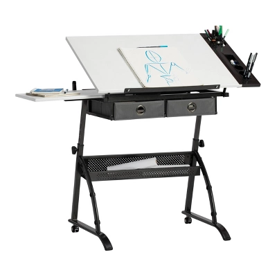 Core Drawing Table And Stool Set Charcoal Black/White - Studio Designs 15 Core Drawing Table And Stool Set Charcoal Black/White - Studio Designs - Image 15