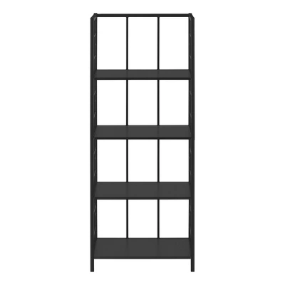 61.5" 4 Shelf Mix Material Etagere Bookcase - EveryRoom 3 61.5" 4 Shelf Mix Material Etagere Bookcase - EveryRoom - Image 3
