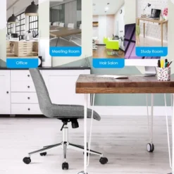 Costway Mid Back Armless Office Chair Adjustable Swivel Fabric Task Desk Chair -WorkHaven Sales Shop GUEST 1a69e0ae ad81 4669 82dc 66c0535a7970