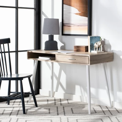 Jorja 1 Drawer 1 Shelf Desk - Safavieh 1 Jorja 1 Drawer 1 Shelf Desk - Safavieh