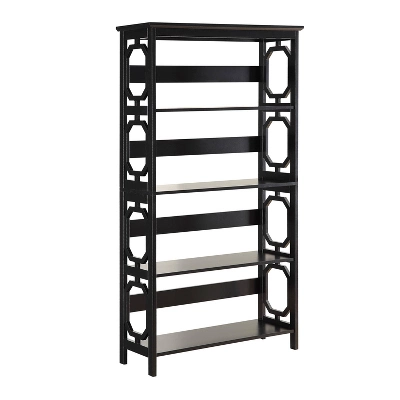 60" Omega 5 Tier Bookcase - Breighton Home 4 60" Omega 5 Tier Bookcase - Breighton Home - Image 4