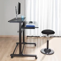 Tranzendesk Dual Level Standing Desk – 40" Mobile Height Adjustable Workstation – Black – Stand Steady -WorkHaven Sales Shop GUEST 1bef91b5 7b8b 4f68 9a5a 60a81eb8ba07