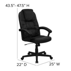 Flash Furniture Hansel High Back Black LeatherSoft Executive Swivel Office Chair With Arms 11 Flash Furniture Hansel High Back Black LeatherSoft Executive Swivel Office Chair With Arms -WorkHaven Sales Shop GUEST 1bff7b3e 1cf7 4fb5 bd07 4381b84cfdb7