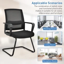 Costway Set Of 2 Conference Chairs Mesh Reception Office Guest Chairs W/ Lumbar Support 13 Costway Set Of 2 Conference Chairs Mesh Reception Office Guest Chairs W/ Lumbar Support -WorkHaven Sales Shop GUEST 1c598c7d 8b70 400a ac04 5d1af75a9d3a