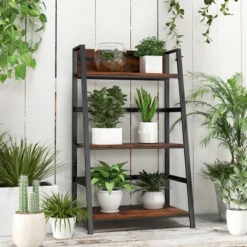 Costway 3-Tier Ladder Bookshelf Industrial Storage Rack Bookcase Plant Display Shelf 11 Costway 3-Tier Ladder Bookshelf Industrial Storage Rack Bookcase Plant Display Shelf -WorkHaven Sales Shop GUEST 1c6de470 75c8 4e9a 9c88 e3667ac7733a