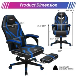 Costway Massage Gaming Chair Racing Recliner Computer Desk Chair W/Footrest -WorkHaven Sales Shop GUEST 1dd6307d dd54 4841 80ca 502ea38724d8