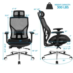 Costway Ergonomic Office Chair High-Back Mesh Chair W/Adjustable Lumbar Support 12 Costway Ergonomic Office Chair High-Back Mesh Chair W/Adjustable Lumbar Support -WorkHaven Sales Shop GUEST 1e99d865 c576 4b32 9f55 feb0883d3e8d