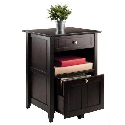 Burke File Cabinet Coffee Finish - Winsome 4 Burke File Cabinet Coffee Finish - Winsome - Image 4