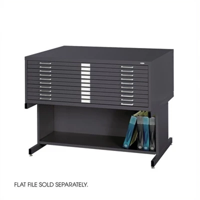Steel Open 20"H Base For 4986 And 4996 Flat File Cabinets In Black-Safco 1 Steel Open 20"H Base For 4986 And 4996 Flat File Cabinets In Black-Safco