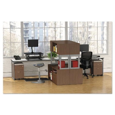 Alera Open Office Series Low File Cabinet Credenza 29 1/2x19 1/8x22 7/8Walnut LS583020WA 5 Alera Open Office Series Low File Cabinet Credenza 29 1/2x19 1/8x22 7/8Walnut LS583020WA - Image 5