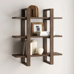 32" Solid Wood Adjustable Floating Wall Shelf - Nathan James -WorkHaven Sales Shop GUEST 1ef758d7 03a1 4155 8603 a6a9fbaeb759