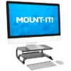Mount-It! 2 Tier Desk Organizer Riser | Computer Monitor Stand With Keyboard Storage Shelf For Desktops, Laptops, Printers, Home Office Space Saver