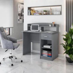Modern Office Desk With Hutch - Techni Mobili -WorkHaven Sales Shop GUEST 1f75b2d5 5cc5 42f8 8940 12628613f859