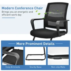 Costway Set Of 2 Conference Chairs Mesh Reception Office Guest Chairs W/ Lumbar Support 16 Costway Set Of 2 Conference Chairs Mesh Reception Office Guest Chairs W/ Lumbar Support -WorkHaven Sales Shop GUEST 205b9390 01db 4a19 9ff5 8822af5882a3