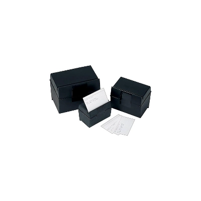 Oxford Plastic Index Card File 400 Capacity 6 1/2w X 4 7/8d Black 01461 2 Oxford Plastic Index Card File 400 Capacity 6 1/2w X 4 7/8d Black 01461 - Image 2
