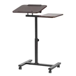 IRIS USA Height Adjustable Laptop Cart And Dynamic Rolling Workstation, Brown -WorkHaven Sales Shop GUEST 20d51754 b9f7 46f2 9b92 0728b7fad5a7