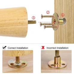 Unique Bargains Round Solid Wood Sofa Armchair Recliner Coffee Table Modern Replacement Furniture Legs Set Of 8 -WorkHaven Sales Shop GUEST 23552bc7 5911 4082 a4b4 33215803edd2