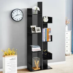 Costway 8-Tier Bookshelf Bookcase W/8 Open Compartments Space-Saving Storage Rack White/Black 13 Costway 8-Tier Bookshelf Bookcase W/8 Open Compartments Space-Saving Storage Rack White/Black -WorkHaven Sales Shop GUEST 2366f373 95db 4288 9d7b eac4b84bc5fd