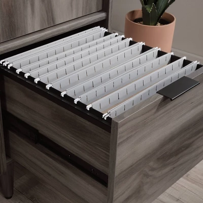 Clifford Place Storage Cabinet With File Drawer Jet Acacia - Sauder 3 Clifford Place Storage Cabinet With File Drawer Jet Acacia - Sauder - Image 3