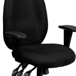 Emma And Oliver High Back Fabric 3-Paddle Ergonomic Swivel Office Chair Adjustable Arms -WorkHaven Sales Shop GUEST 23a16cb1 3ecd 44a9 b9ec 469f7a80678d
