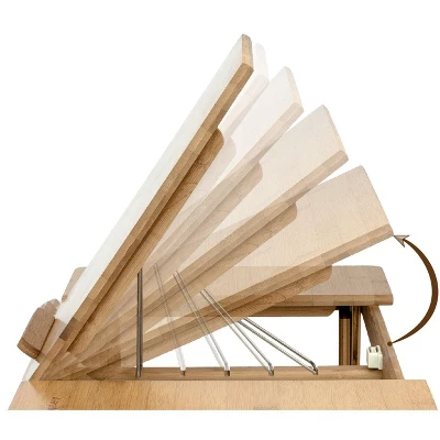 Aleratec 15in Natural Bamboo Multi-Functional Laptop Stand 6 Aleratec 15in Natural Bamboo Multi-Functional Laptop Stand - Image 6