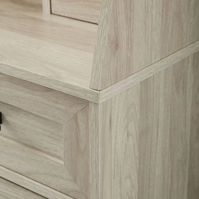 64" Storage Desk & Hutch With Keyboard Drawer - Saracina Home 3 64" Storage Desk & Hutch With Keyboard Drawer - Saracina Home - Image 3