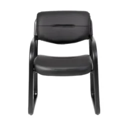 Leather Sled Base Guest Chair Black - Boss Office Products 9 Leather Sled Base Guest Chair Black - Boss Office Products -WorkHaven Sales Shop GUEST 24f8d121 78f8 42e7 a540 2a7a1a19bab2