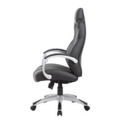 Executive Hinged Armchair Black/Gray - Boss Office Products -WorkHaven Sales Shop GUEST 24fd52df dbc5 4620 aa80 6bb34b517a17
