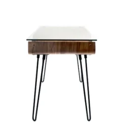 Avery Mid Century Modern Desk Walnut - Lumisource