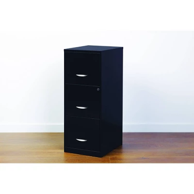 Hirsh Industries Space Solutions File Cabinet 3 Drawer - Black 3 Hirsh Industries Space Solutions File Cabinet 3 Drawer - Black - Image 3