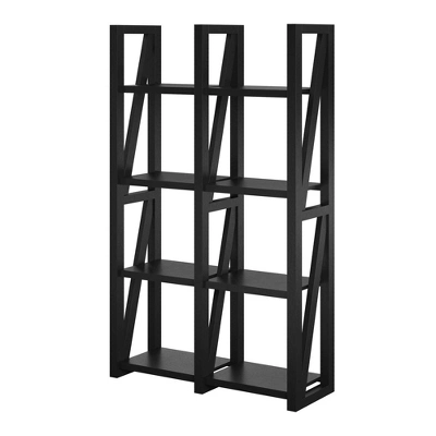 60" Liberty Bookshelf/Room Divider Black - Room & Joy 4 60" Liberty Bookshelf/Room Divider Black - Room & Joy - Image 4
