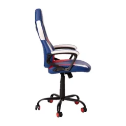 Emma And Oliver Faux Leather Ergonomic High Back Gaming Chair With Adjustable Seat Height, Lumbar Support And Padded Arms In Red, White & Blue 15 Emma And Oliver Faux Leather Ergonomic High Back Gaming Chair With Adjustable Seat Height, Lumbar Support And Padded Arms In Red, White & Blue -WorkHaven Sales Shop GUEST 28347312 7bf9 4c05 b790 c001db14d4c7 1
