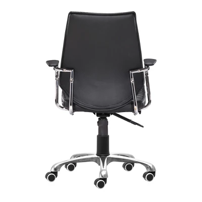 Modern Low Back Adjustable Office Chair Black - ZM Home 3 Modern Low Back Adjustable Office Chair Black - ZM Home - Image 3