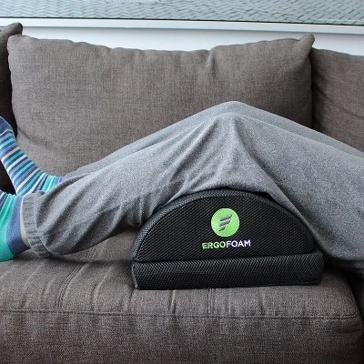 ErgoFoam Adjustable Foot Rest For Added Height (Mesh) - Orthopedic Teardrop Design - Large Premium Under Desk Foot Rest - Most Comfortable Foot Rest 2 ErgoFoam Adjustable Foot Rest For Added Height (Mesh) - Orthopedic Teardrop Design - Large Premium Under Desk Foot Rest - Most Comfortable Foot Rest - Image 2