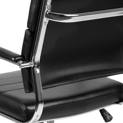 Emma And Oliver Mid-Back LeatherSoft Contemporary Panel Executive Swivel Office Chair 7 Emma And Oliver Mid-Back LeatherSoft Contemporary Panel Executive Swivel Office Chair - Image 7