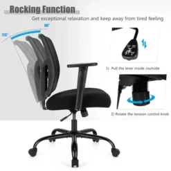 Costway 400LBS Mesh Big & Tall Office Chair Swivel Task Chair W/ Lumbar Support 13 Costway 400LBS Mesh Big & Tall Office Chair Swivel Task Chair W/ Lumbar Support -WorkHaven Sales Shop GUEST 2a5d561d 4b0f 4981 be89 9b99034f2934