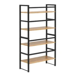 47.5" 4 Shelf Or 2 Shelf Stackable Bookshelf Graphite Black/Ashwood - Calico Designs -WorkHaven Sales Shop GUEST 2af73144 daf1 43fd 9dc1 9a38f6b17c9b