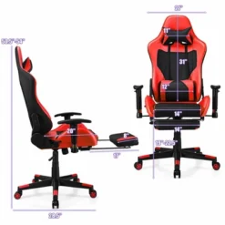 Costway Gaming Chair Massage Reclining Racing Office Computer Chair With Footrest Red 11 Costway Gaming Chair Massage Reclining Racing Office Computer Chair With Footrest Red -WorkHaven Sales Shop GUEST 2ca8b5bc 2846 4aaf abc8 ebc8371d8635