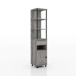 72.3" Clander Multiple Storage Bookcase Vintage Gray Oak - HOMES: Inside + Out -WorkHaven Sales Shop GUEST 2cce7e24 5b1d 4c93 837f 8cb97acedfaf